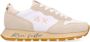Sun68 Witte lage top sneakers BiancoPanna - Thumbnail 1