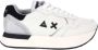 Sun68 Witte Leren Sneakers met Dierenprint Tong en Glitterdetail White Dames - Thumbnail 1