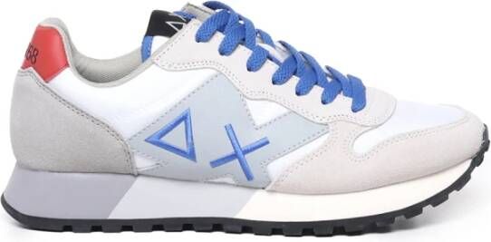 Sun68 Witte Leren Veterschoenen White Heren