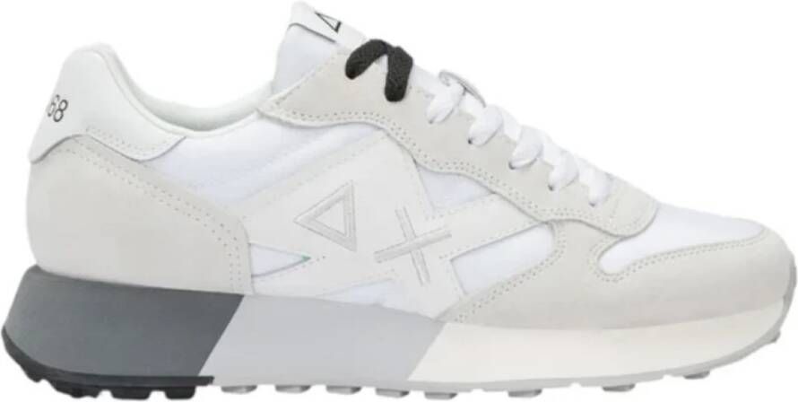 Sun68 Witte Sneakers Regular Fit White Heren