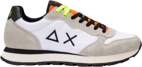 Sun68 Witte Tom Fluo Sneaker Hardloopschoenen White Heren