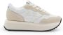 Sun68 Witte Suède en Stoffen Sneakers - Thumbnail 1