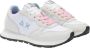 Sun68 Witte Suède Sneakers met Dubbele Witte Veters - Thumbnail 1