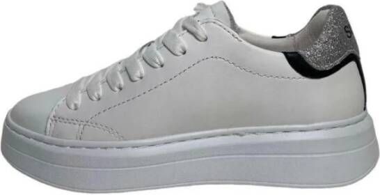 Sun68 Witte Leren Sneaker voor Dames White Dames - Foto 3