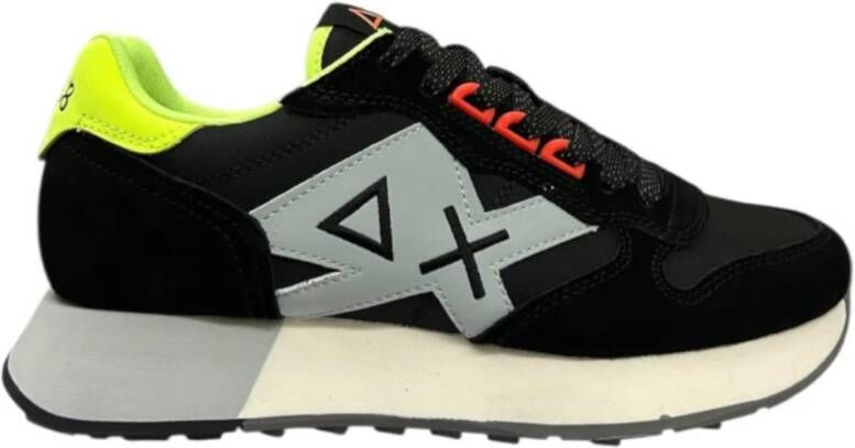 Sun68 Zwarte lage sneakers