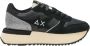 Sun68 Zwarte leren sneakers Big Stargirl Bag Black Dames - Thumbnail 1