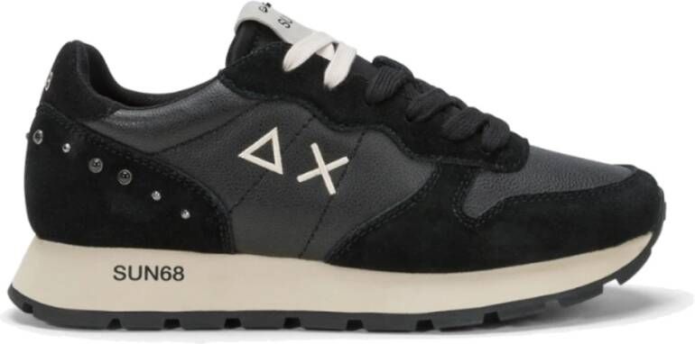 Sun68 Zwarte Sneakers Ally Studs Black Dames