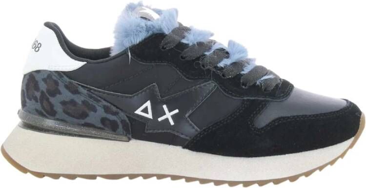 Sun68 Zwarte Stargirl Animal Damesschoenen