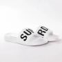 Superdry Sport Code Core Pool Slide badslippers kobaltblauw wit - Thumbnail 6