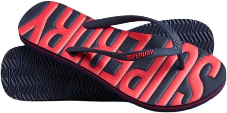 Superdry Flat Sandals Blauw Heren