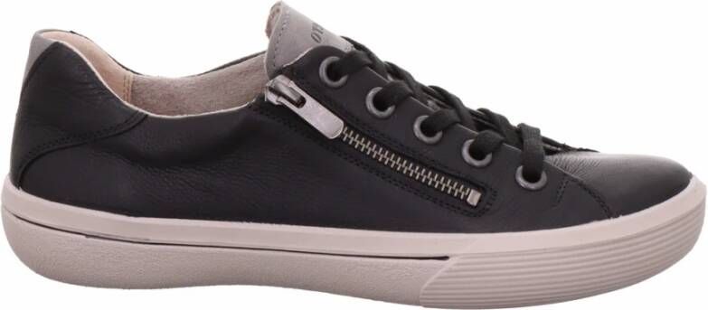 Superfit Zwarte vrijetijdsveterschoenen voor dames