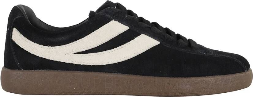 Superga 1960 Capri Zwart Wit Suède Sneakers