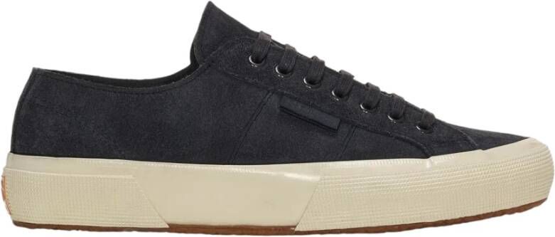 Superga Blauwe Suède Sneakers Navy-Off White - Foto 2