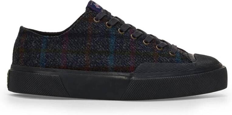 Superga Blauwe Wol Sneakers Veters Rubberen Zool - Foto 2