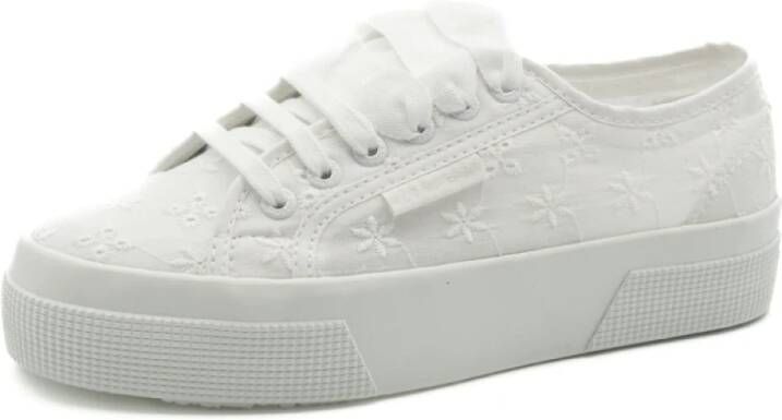 Superga Bloem Sangallo Witte Schoenen White Dames