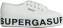 Superga Canvas Wedge Sneakers met lettering zool White Dames - Thumbnail 2