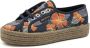 Superga Dames Blauw Marine Oranje Sneakers Multicolor Dames - Thumbnail 1