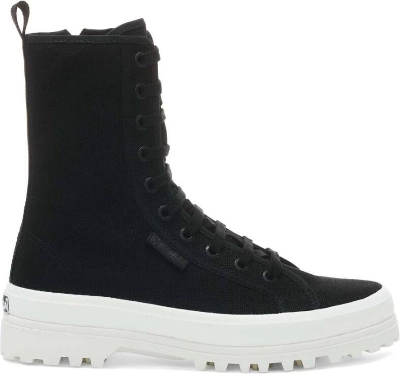 Superga High Boots Zwart Dames