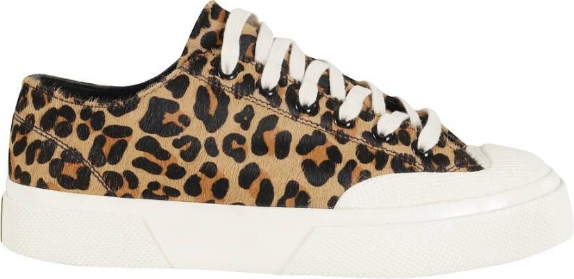 Superga Luipaard Kalfshaar Sneaker Bruin Gevlekt