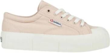 Superga Scarpa 2631 LOW Stripe Platform Pink Dames