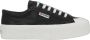 Superga 631 Stripe Platform Vegan Leather Zwart Dames - Thumbnail 2