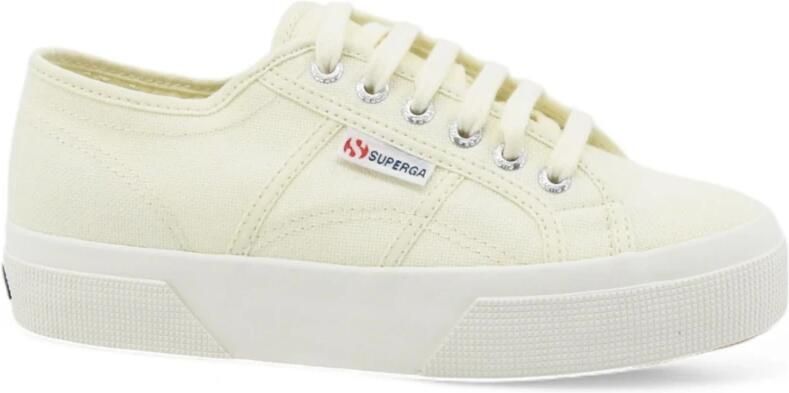 Superga Lage sneakers met veters en plateauzool - Foto 2
