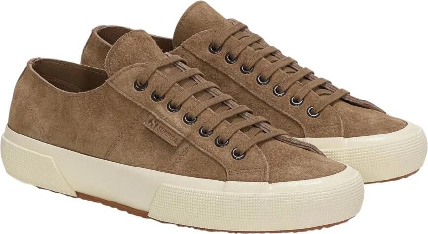 Superga Bruine Suède Sneakers Klassieke Stijl