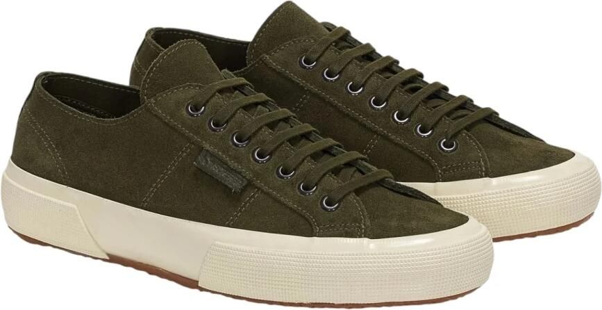 Superga Groene Suède Sneakers 2750 OG