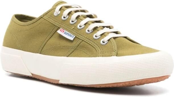 Superga Groene Veterschoenen met Rubberen Zool
