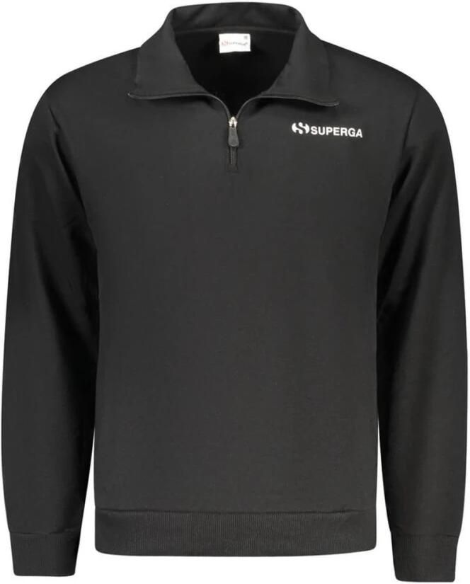 Superga Katoenen sweatshirt met ronde hals en geribde boorden