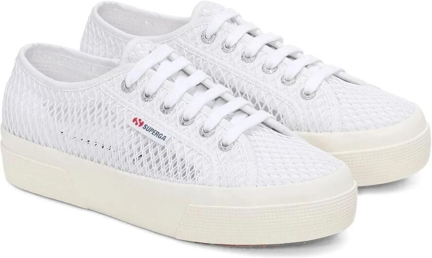 Superga Witte Mesh Sneakers
