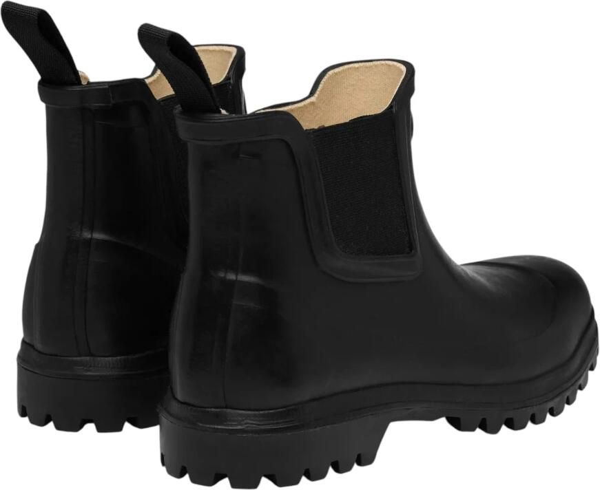 Superga Zwarte Rubberen Mid-Cut Laarzen