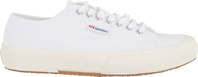 Superga Witte canvas sneakers met logo