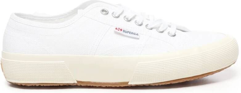 Superga Witte Canvas Sneakers met Rubberen Zool