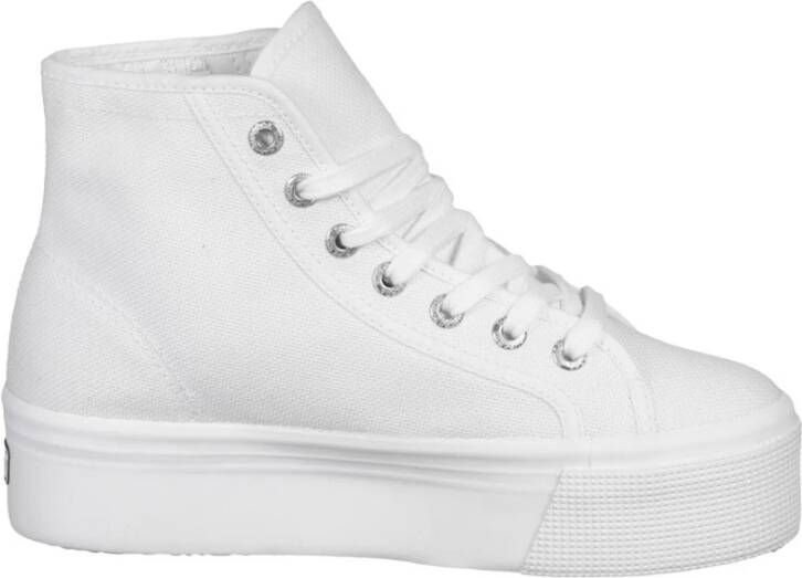 Superga Witte Casual High-Top Damessneakers White Dames