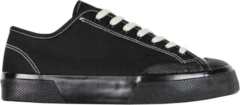 Superga Zwarte Moleskin Lage Sneakers