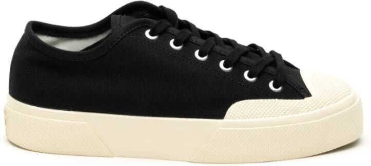 Superga Zwarte Works Low Cut Sneakers Black Dames