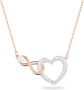 Swarovski Damesketting Oneindigheid Oneindigheidssymbool en Hart Wit 5518865 - Thumbnail 1