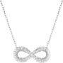 Swarovski Ketting Vrouwen Hyperbool Hanger Oneindigheid Wit Gerhodineerd 5679434 - Thumbnail 1