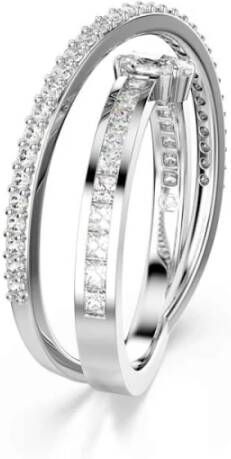 Swarovski Kristal Hyperbool Ring Klassieke Zilveren Stijl