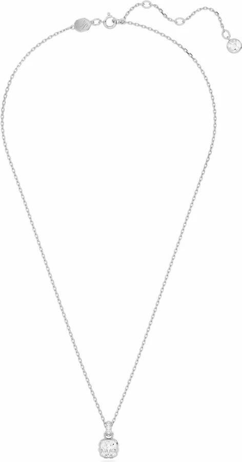 Swarovski Ketting met Hanger Geboortesteen April Kussen Geslepen Wit - Foto 3
