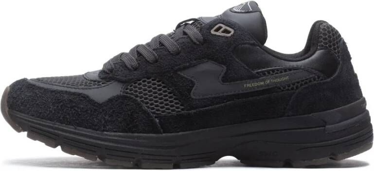 S.w.c. Stepney Workers Club Amiel S-Strike Geo-Merged Tech Black Sneakers