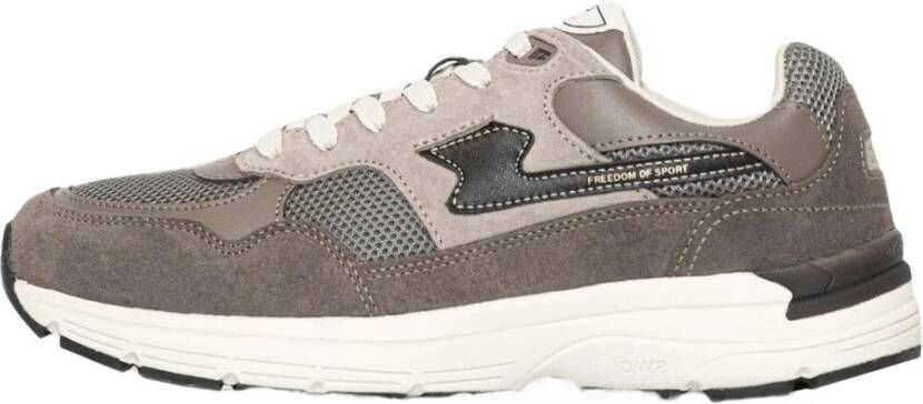 S.w.c. Stepney Workers Club Amiel S-Strike Suede Mix Sneakers Grijs Heren - Foto 2