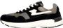 S.w.c. Stepney Workers Club Amiel S-Strike Suede Mix Sneakers Zwart Heren - Thumbnail 1
