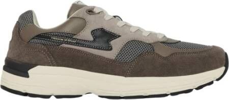 S.w.c. Stepney Workers Club Amiel S-Strike Suede Mix Sneakers Grijs Heren - Foto 3