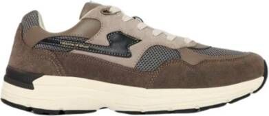 S.w.c. Stepney Workers Club Amiel S-Strike Suede Mix Sneakers Grijs Heren