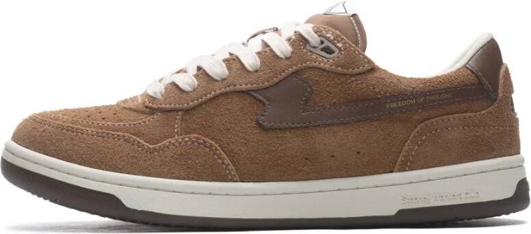 S.w.c. Stepney Workers Club Bruine Geo-Ge gde Sneakers Elegante Sportieve Look