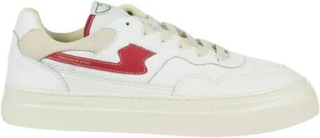 S.w.c. Stepney Workers Club Leren Pearl S-Strike Sneakers White Heren