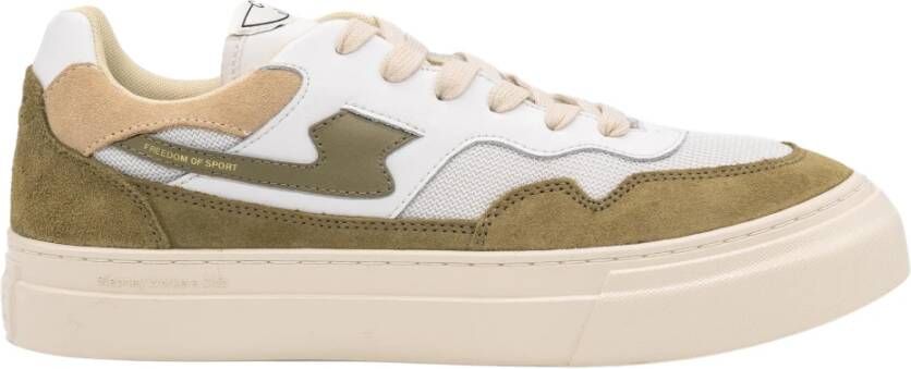 S.w.c. Stepney Workers Club Pearl S-Strike Sneakers in Wit Mos Beige Heren