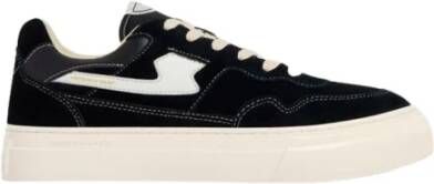 S.w.c. Stepney Workers Club Stepney Workers Club Pearl Strike suede sneakers Black white Black Heren